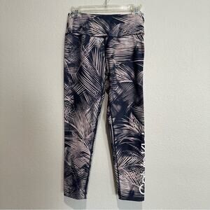 Calvin Klein Performance Palm Leaf Leggings SZ M